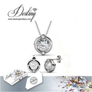 Destiny Jewellery Especially Crystal From Swarovski Set Pendant Ring and Earrings